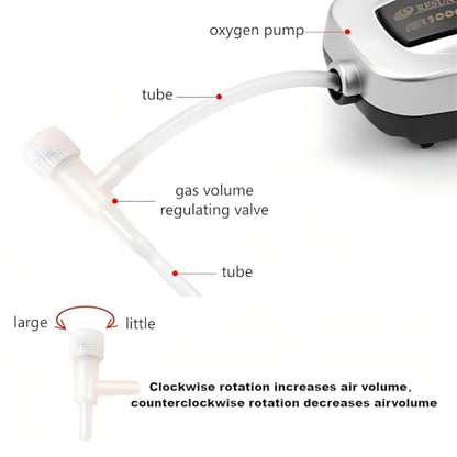 17ps Fish Tank Aquarium Aerator Pump Bubble Stone Accessories Set,6.5 feet Standard 1/5 Inch Aviation Tube, Air Pump Accessories with Air Stone, Check Valve, Suction Cup, Connector and Converter.