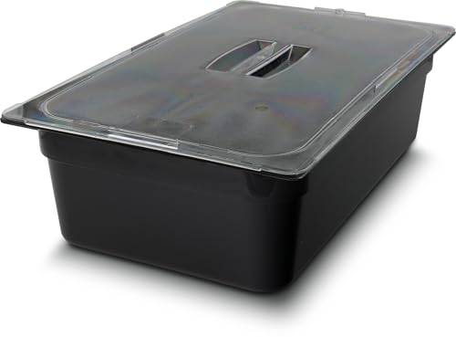 Carlisle FoodService Products 10202B03 StorPlus Full Size Food Pan, Polycarbonate, 6" Deep, Black - color: Black, size: 6", style: Pan