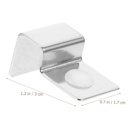 YARNOW Aquarium Clips for Glass Cover 4pcs Stainless Steel Support Bracket Fish Tank Mounting Easy to Clean - size: Size 3