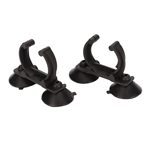 Aquarium Heater Suction Cup Clips, 2 Pieces 3.2cm Plastic Silicone, Strong Suction for Accurate Fixing in Fish Tanks