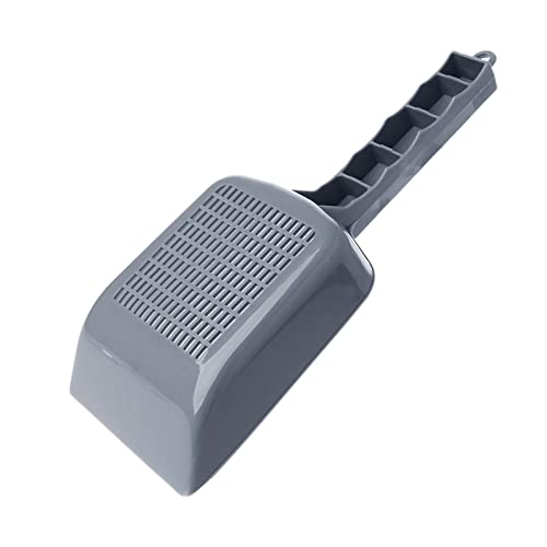 for Litter Scoop Plastic Pet Shovel for Dog Sand Sifter Poop Sieve Cleaning Tool with Hanging Hole Easy to Clean Supplies Pet Supplies Pet Supplies Amphibians Supplies Pet Pet, gray