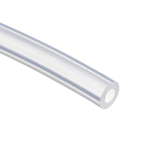 uxcell Silicone Tubing 3/16"(5mm) ID x 3/8"(10mm) OD 3.3ft(1m) Silicone Rubber Tube Air Hose Water Pipe for Pump Transfer Clear - size: 5mm x 10mm