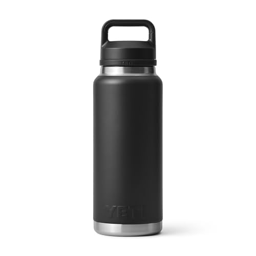 YETI Rambler 36 oz Bottle, Vacuum Insulated, Leakproof, Stainless Steel with Chug Cap - color: Black
