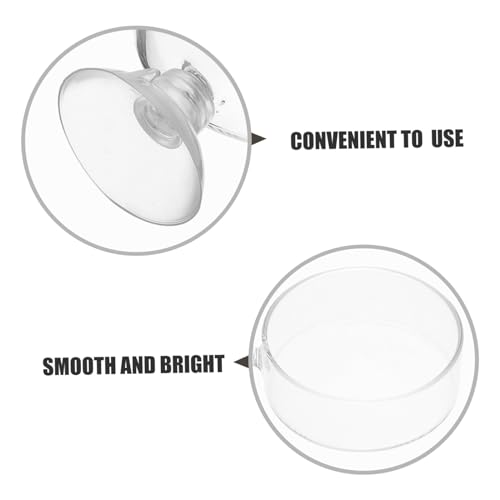 BESPORTBLE 2pcs Shrimp Feeding Bowls Compact Food Serving Trays for Fish Tank for Freshwater Aquariums Shrimp Dish Feeder Space-Saving Design