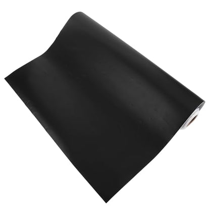 SHINEOFI Aquarium Background Sticker Roll, PVC Self-Adhesive Fish Tank Scenery Wallpaper, 45cm X 10m Black Backdrop for Aquarium Decoration and Underwater Scenery