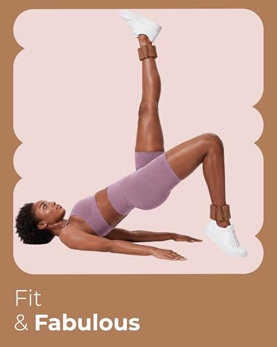 Pilates Wrist & Ankle Weights | Adjustable Weighted Bangles | 1LB/2LB Each - color: Mocha, size: 1 LB