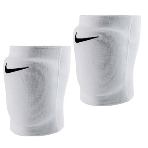 Nike Premium Dri-Fit Knee Pads (1 Pair), Essential/Streak/Varsity, Cushioning/Sweat-wicking/Unisex (Essential White - XL/XXL) - color: Essential White - XL/XXL