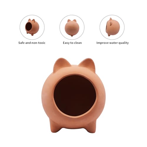 Pleco Shrimp Breeding Cave Betta Fish Tank Accessories Cute Ceramic Fish Tank Ornament Fish Hideout for Aquarium Decoration