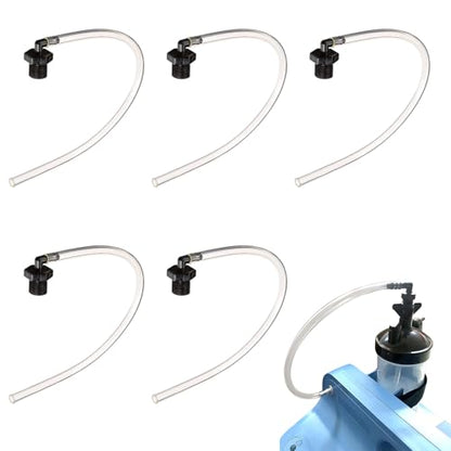 Humidifier Bottle Connecting Tube Compatible with EverFlo 5L Oxygen Concentrator, O2 Generator Humidifier Water Cup Adapter Elbow, 12"L, 5 Pcs