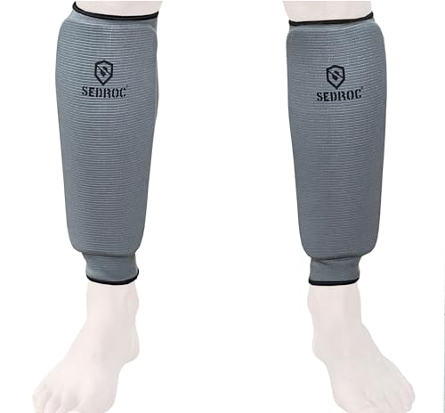 Sedroc Elite Padded Shin Guards for Youth, Kids and Adults - size: Small