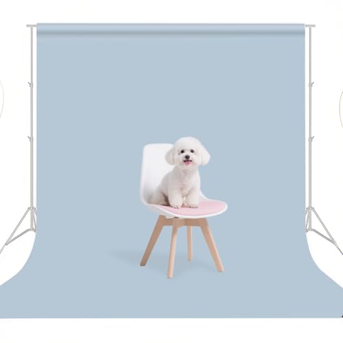 Dusty Blue Photo Backdrop for Photoshoot Photography Background Studio Blue Aura Backdrop Streaming Video Shooting 3x5FT