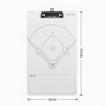 Baseball Clipboard for Coaches, Double-Sided Dry Erase Board - style: Baseball