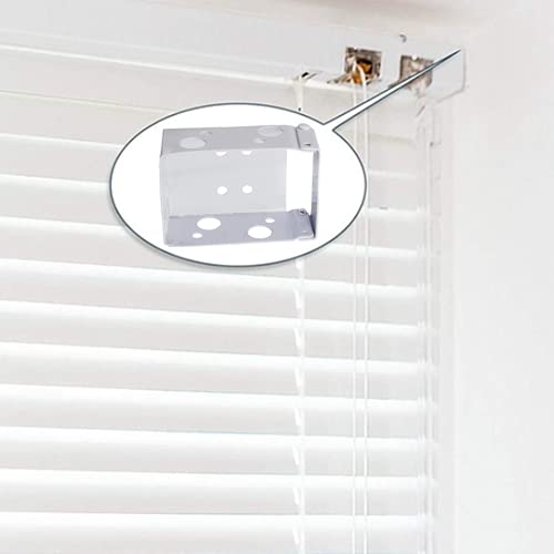 4PCS 2SETS Blind Installation Brackets Blind Brackets Low Profile Box Mounting Bracket Installation Bracket for Window Blinds