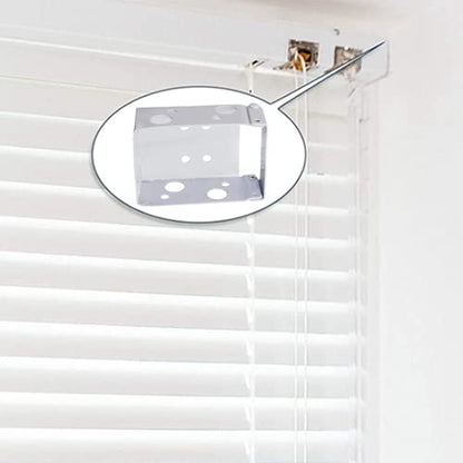 4PCS 2SETS Blind Installation Brackets Blind Brackets Low Profile Box Mounting Bracket Installation Bracket for Window Blinds