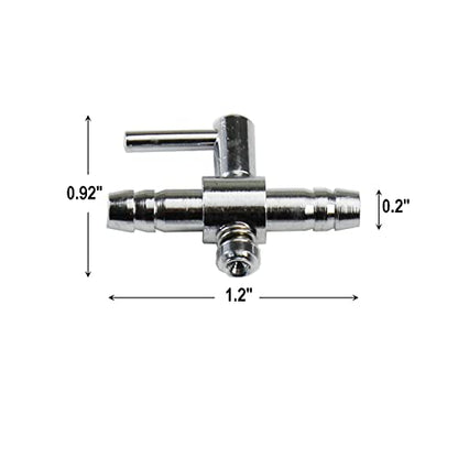 AQUANEAT Aquarium Control Valve, Metal Stainless Steel Gang Valve, Air Flow Distributor Splitter for Air Pump