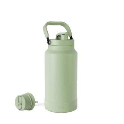 Simple Modern Water Bottle Jug | Straw & Chug Lid | 64oz, Green - color: -Meadow Mist, size: 64 Ounces
