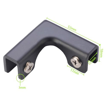 2X Glass Connector Fish Tank Fixing Bracket Corner Protector Fish Tank Fitting Glass Fixing Clip for Glass Display Cabinet, for 8 to 10mm