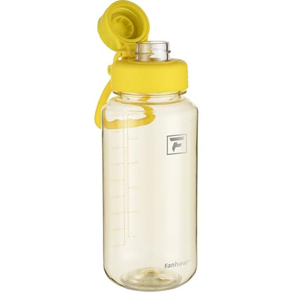 Fanhaw 32 oz Clear BPA-Free Tritan Water Bottle with Fast-Flow Spout Lid, BPA-Free & Leak-Proof Wide-Mouth Reusable Bottle for Gym, School & Office, Back to School Essentials (Imperial Yellow) - color: Imperial Yellow, style: 1 Pack
