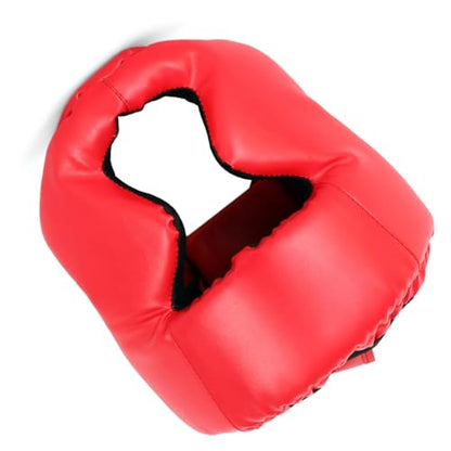 ZJchao Kickboxing Headgear, MMA Sparring Helmet, PU Leather with Thick Foam Padding, Full Coverage for Boxing & Martial Arts, Comfortable Adjustable Closure, Breathable Design