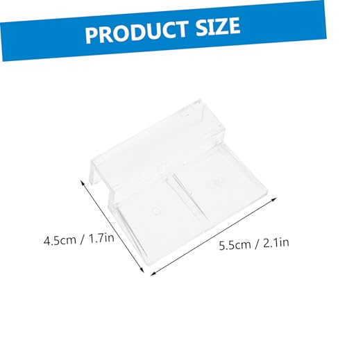 BESPORTBLE 4pcs Sturdy Aquarium Lid Support Brackets Acrylic Fish Tank Cover Holders for Tops Easy to Install Suitable for Turtle Tanks and Pet Aquariums