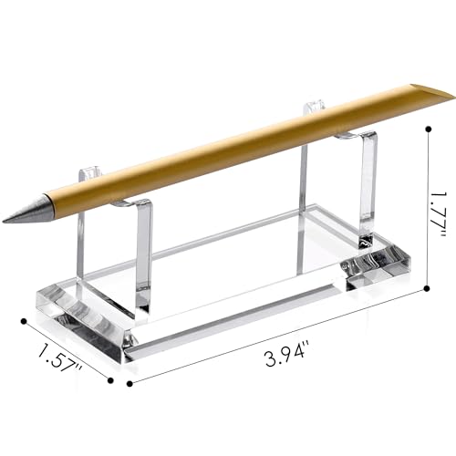 Acrylic Pen Holder Display Stand, Shop Fountain Pencil Makeup Brush Rack, Ballpoint Pen Showholder, Paintbrush Drying Rack Organizer Desk for Home School Office Or Store Use - style: 1 Tier