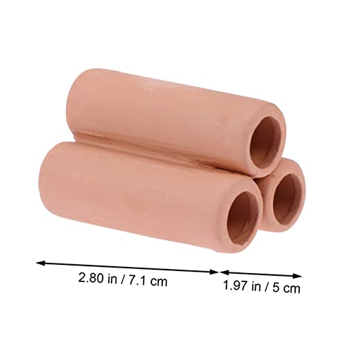 Kisangel Aquatic Plants Mineral Tube for Fish Tank Hollow Moss Holder for Cultivating Shrimp and Aquatic Plants Design