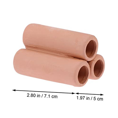 Kisangel Aquatic Plants Mineral Tube for Fish Tank Hollow Moss Holder for Cultivating Shrimp and Aquatic Plants Design