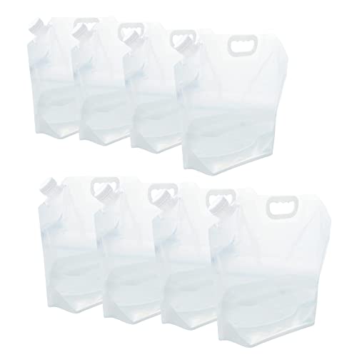 21 Gallons (8 pcs, 2.6 Gallons Each), Water Storage Containers, Foldable Water Bag, BPA-Free, Premium Collapsible Water Jug, and Water Containers, for Camping, Hiking, Emergency Water Storage