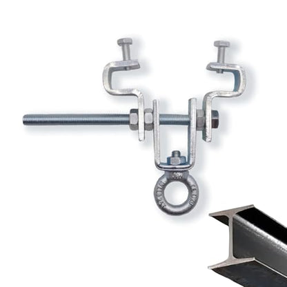 Heavy Duty Steel Beam Clamp Suitable I-Beam 2.48" to 8.46" 1Set