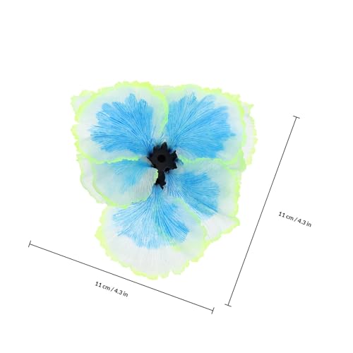 VALICLUD Fish Tank Plant Artificial Aquatic Water Grass Ornament Blue Silicone Aquarium Decor Micro Landscape for Freshwater Fish Tanks