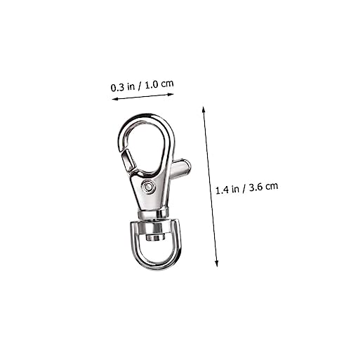 160-Piece Lobster Clasp Keychain Accessory Set Metal Dog Buckles Spring Snap Hooks for Bags Luggage and DIY Projects