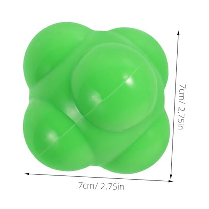 KICHOUSE Silicone Hexagonal Reaction Ball Portable Agility Training Tool for Speed Reflexes Coordination Sturdy Lightweight Design for Versatile Sports Exercises for Adults