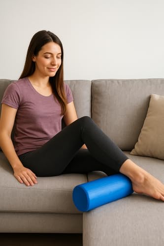 Foam Roller for Muscle Massage and Recovery – Soft Density Foam Roller for Yoga, Pilates, Physical Therapy and Gym – Back, Legs and Full Body Massage