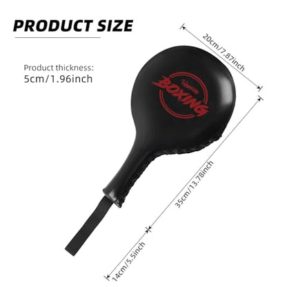 2 Pack Boxing Target Paddles for Taekwondo,MMA,Martial Arts | Kickboxing Striking Target Pads,Punching Kick Pads,Training Paddles - color: Red