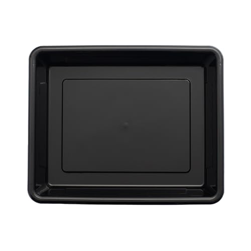 Storex Storage Tray, Letter Size, 10 x 13 x 3 Inches, Black (1 Tray only) - size: 13" x 10" x 3"