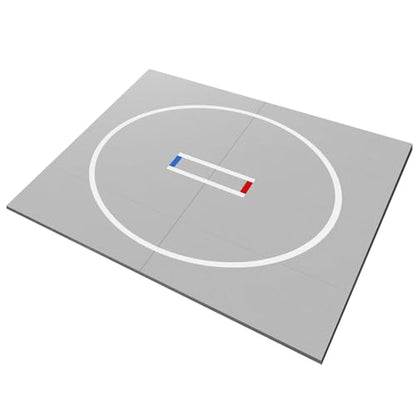10' x 10' Wrestling Mat for Home, 1.2" Thick Foldable BJJ Mats for Home Gym, Anti-Slip MMA Jiu Jitsu Mats, Grappling Mats for Martial Arts & Judo Practice (Gray)