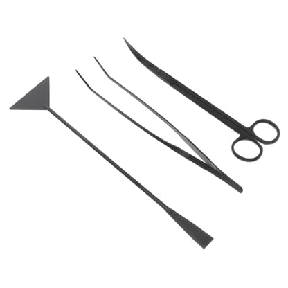 BESPORTBLE 3pcs Aquarium Cleaning Tool Fish Tank Maintenance Ergonomic Water Plant Tweezers and Scissors Kit for Trimming and Decorating Aquarium Plants