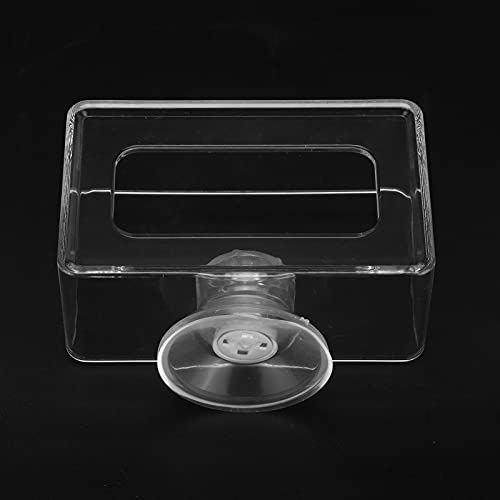 Fish Feeding Ring, Anti Floating Transparent Acrylic Aquarium Feeder, 6x10cm Fish Food Feeding Accessory, 4.33in Length 0.13lb Weight (Large Size 10 * 16cm) - size: Large size 10*16cm