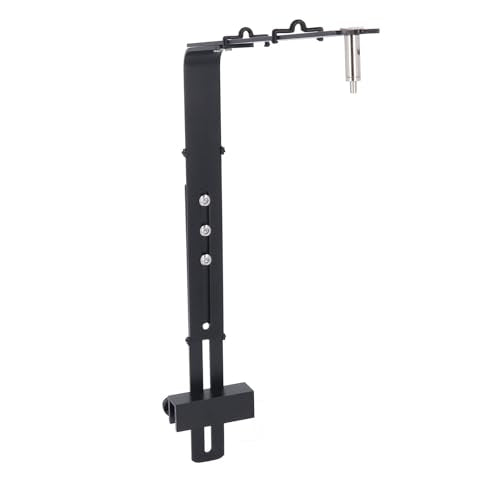 Aquarium Light Riser, Aquarium Light Bracket, Aluminum Alloy High Adjustable Aquarium Light Holder,Fish LED Aquarium Light Stand for Hanging Lamp (Black)