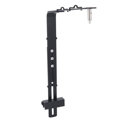 Aquarium Light Riser, Aquarium Light Bracket, Aluminum Alloy High Adjustable Aquarium Light Holder,Fish LED Aquarium Light Stand for Hanging Lamp (Black)