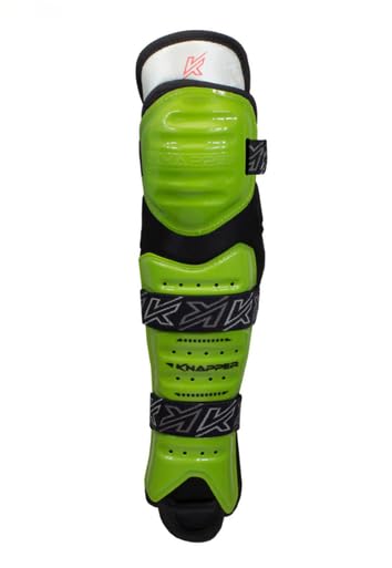 Ball Hockey Protective Gear | AK5 SHIN Guard | KNAPPER - color: Blue, size: 12