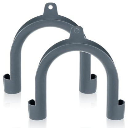 2Pack U-Shaped Washing Machine Drain Hose Holder Hook, U-Shaped Drain Clamp, U-Bend Hose Holder Hook for Laundry Tub Fits 1-1/4" Pipe Secure Holders for Laundry Room Organization