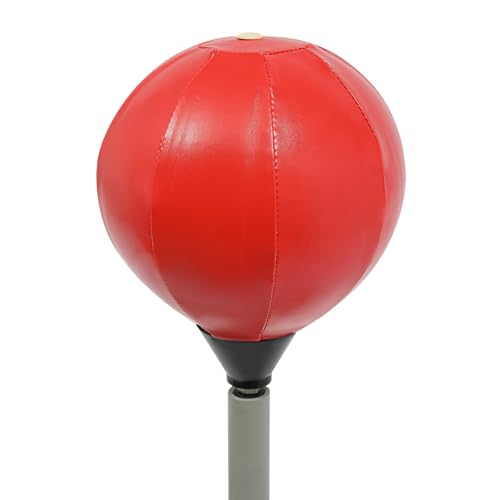Speed Bag Platform Speed Bag Boxing Kit for Adults Height Adjustable Wall-Mounted Heavy Duty Boxing Training Equipment 360° Rotatable Speed Ball with Punching Ball Fits Home Gym Workout - color: Red Vertical