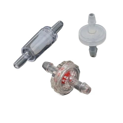 Plastic Check Valve, One-Way Valve for Soft Tubing, Backflow Preventer, Multiple Varieties(4mm Black)