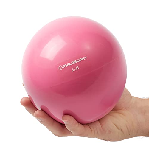 Philosophy Gym Toning Ball - Soft Weighted Mini Medicine Ball - style: 3 LB