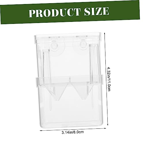 Toddmomy 4pcs Aquarium Fish Box Fish Incubator Boxes Small Tank Separation Container Plastic Breeding
