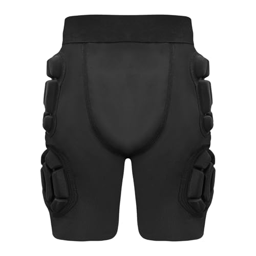 Youth Football Girdle with Hip & Thigh Pads, Kids Padded Compression Shorts w/ Cup Pocket - size: Medium