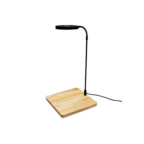 LED Aquarium Light 360 Degree Full Spectrum LED Light with Bamboo Board 10W Nano Fish Tank Light USB Powered Flat Nano Aquarium Light Bett a Fish Tank Light for Plant Growth - size: 10w s / 6.69x7.28inch