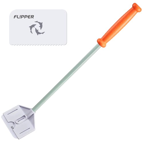 FL!PPER Platinum Aquarium Hand Scraper for Glass and Acrylic Tanks - 18" - size: 18" Rigid Shaft