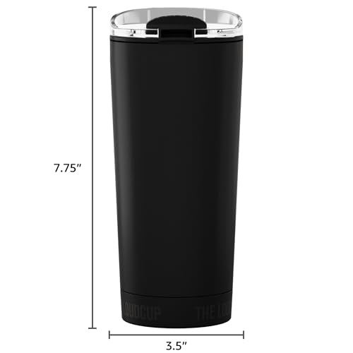 The LoudCup 16 oz 2-in-1 Water Bottle & Noisemaker, Jet Black - color: Jet Black, size: 16 Ounces